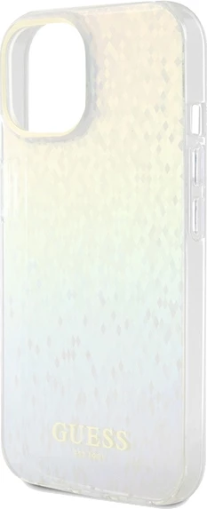 Mbështjellës Guess IML Faceted Mirror Disco Iridescent për iPhone 13/14/15, shumëngjyrësh