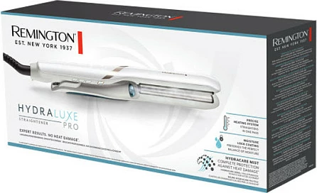 Hekur për flokë Remington Hydraluxe Pro S9001, 230°C, pllaka qeramike, i bardhë