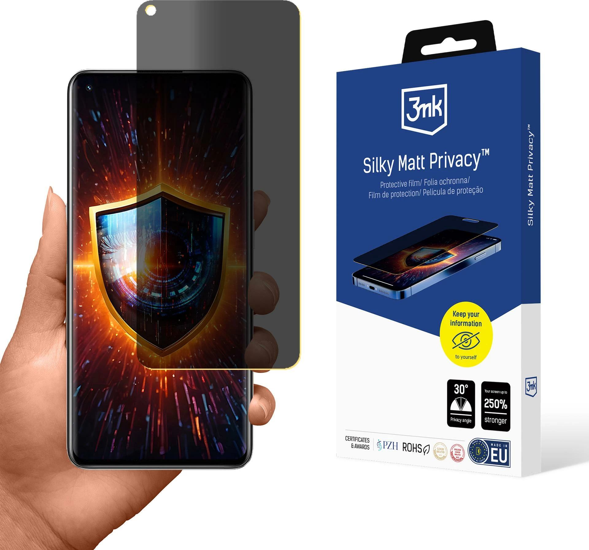 Mbështjellës privatësie 3mk Silky Matt Privacy për Realme GT Neo 3T, Mat
