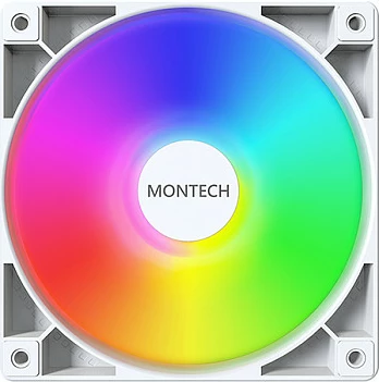 Ventilator kasë Montech GF120 PWM ARGB, 120mm, i bardhë