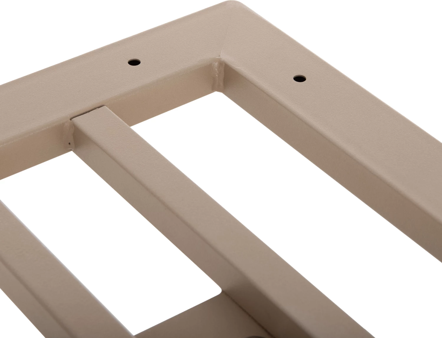 Baza për tavolinë bari, lartësi mesatare, dy kolona, metal mat kapuçino, FH478.25, 80x40x90cm