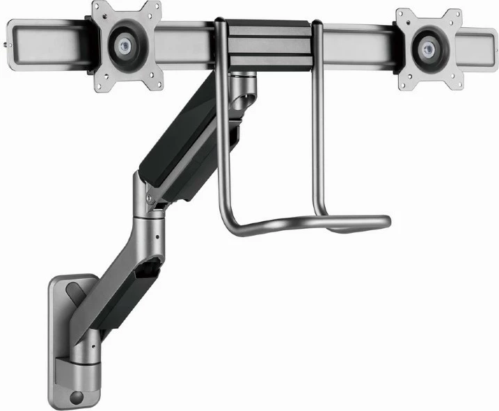 Mbajtës muri për dy monitorë Gembird MA-WA2-02, 17-32 inç, i zi