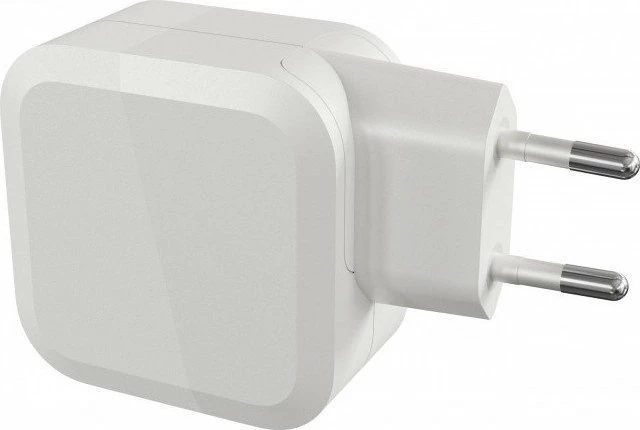 Karikues GaN Green Cell PowerGaN CHARGC08W 65W 2x USB-C + 1x USB-A 3.25A i bardhë