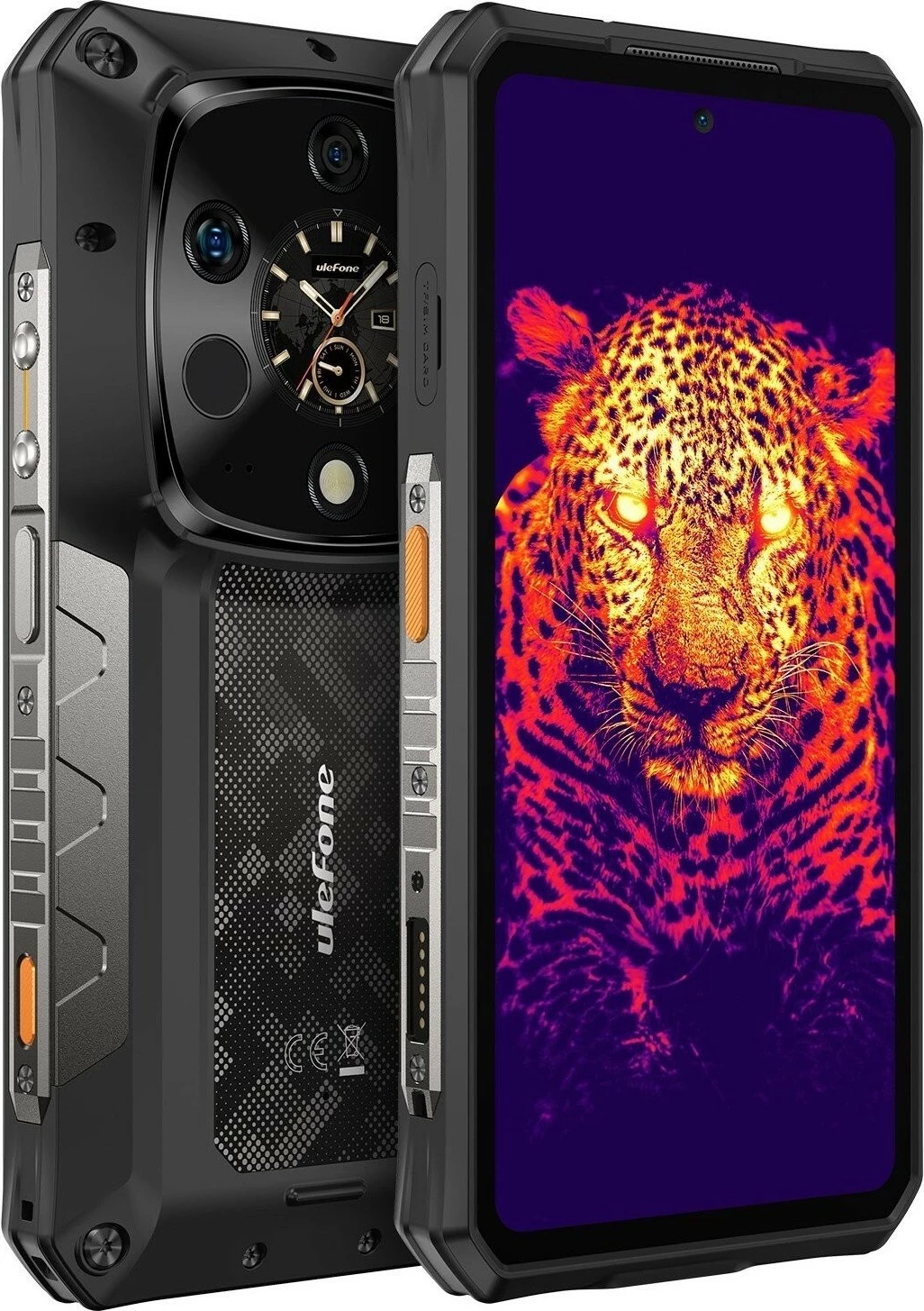 Celular Ulefone Armor 28 Ultra Thermal 5G, 16GB RAM, 1TB, e zezë