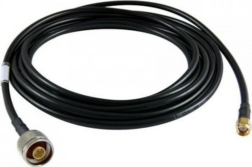 Kabëll ALLNET ANT-CAB-LMR195-SMAM-NM-500, 5 m, R-SMA, N-type, i zi