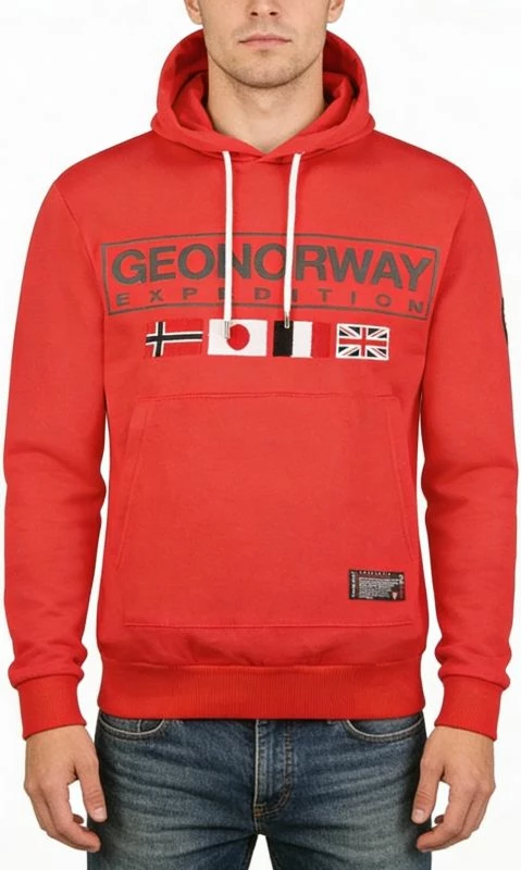 Duks për meshkuj Geographical Norway, i kuq [Madhësia: XL]