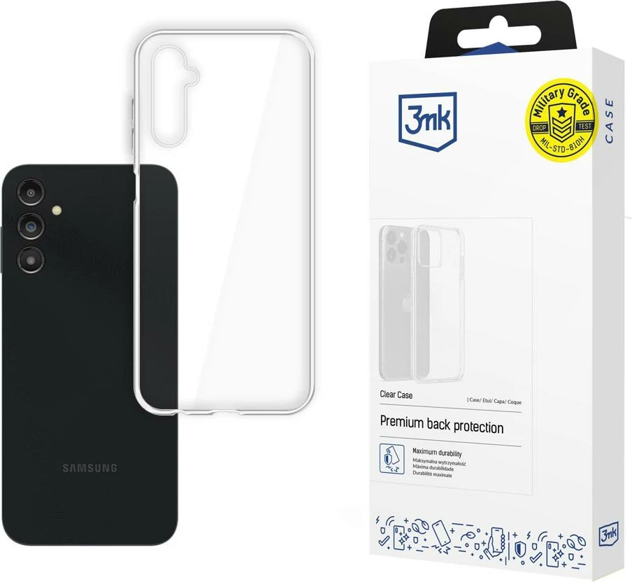 Mbështjellës 3mk Clear Case për Samsung Galaxy A14 4G/5G, transparent