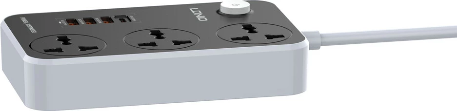 Prizë e rrymës Ldnio 3 AC Outlets Universal Power Strip