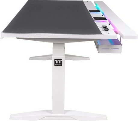 Tavolinë gaming Thermaltake G700 RGB, rregullim lartësie, LED, e bardhë/zezë