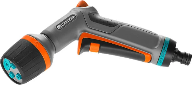 Pistoletë spërkatëse uji GARDENA Comfort Multi, për kopsht, gri/zezë/portokalli