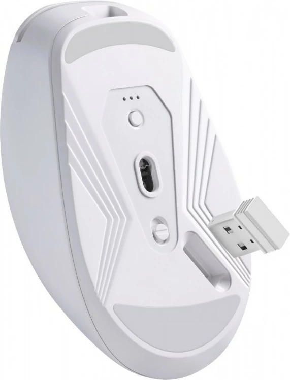 Maus pa tela Defender Nitta MM-307, Bluetooth/USB, 1600 DPI, i bardhë