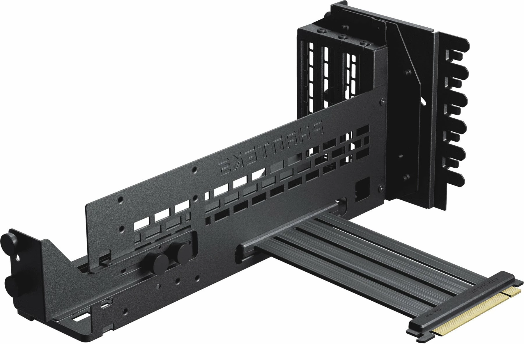 Mbajtëse vertikale GPU Phanteks Premium PCIe Gen 5 DRGB, PCIe 5.0 riser 220mm, e zezë