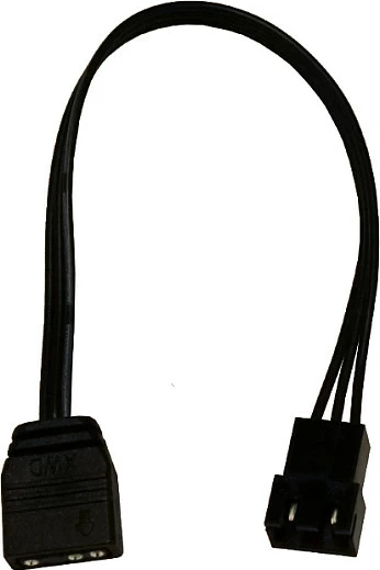 Kabllo lidhëse Alphacool 3-pin në 3-pin Digital RGB, 15 cm, e zezë