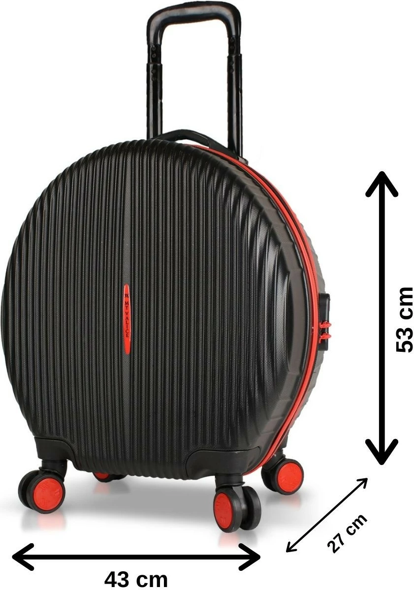 Valixhe udhëtimi Zoozie Bags, e zezë, 2347