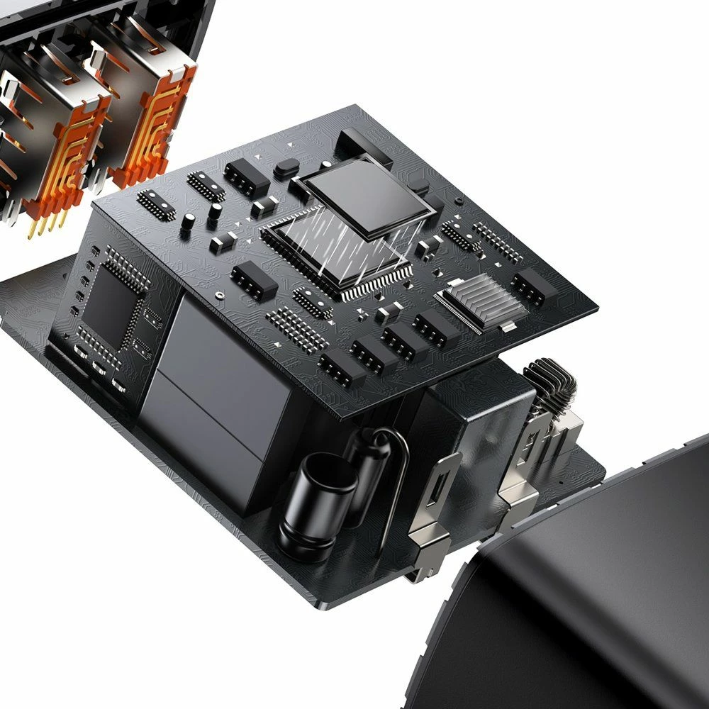 Karikues muri Baseus CCXJ-E01 30W 2x USB-A + 1x USB-C PD/QC, i zi