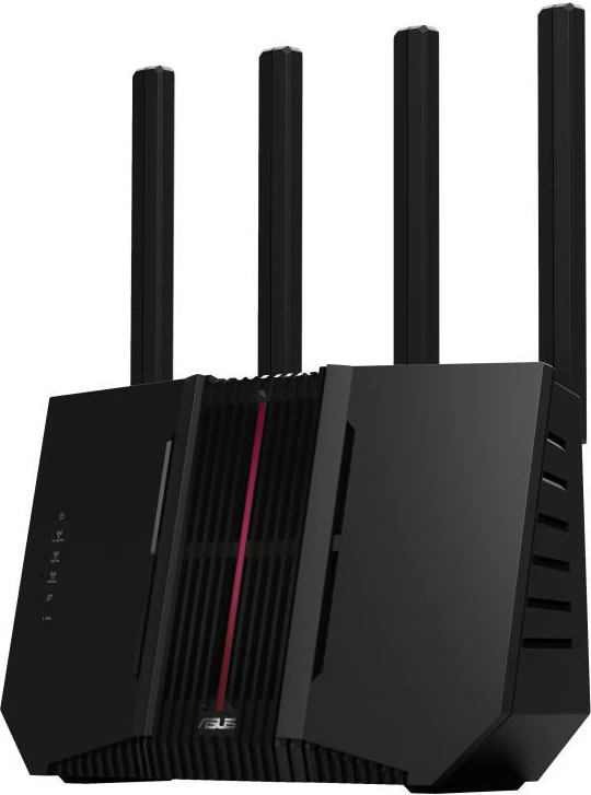 Ruter Wi‑Fi, ASUS RT-BE92U (90IG0950-MO9A0V), Tri-Band Wi‑Fi 7 9300 Mbps, 10G WAN/LAN + 4x 2.5G LAN, AiMesh, e zezë