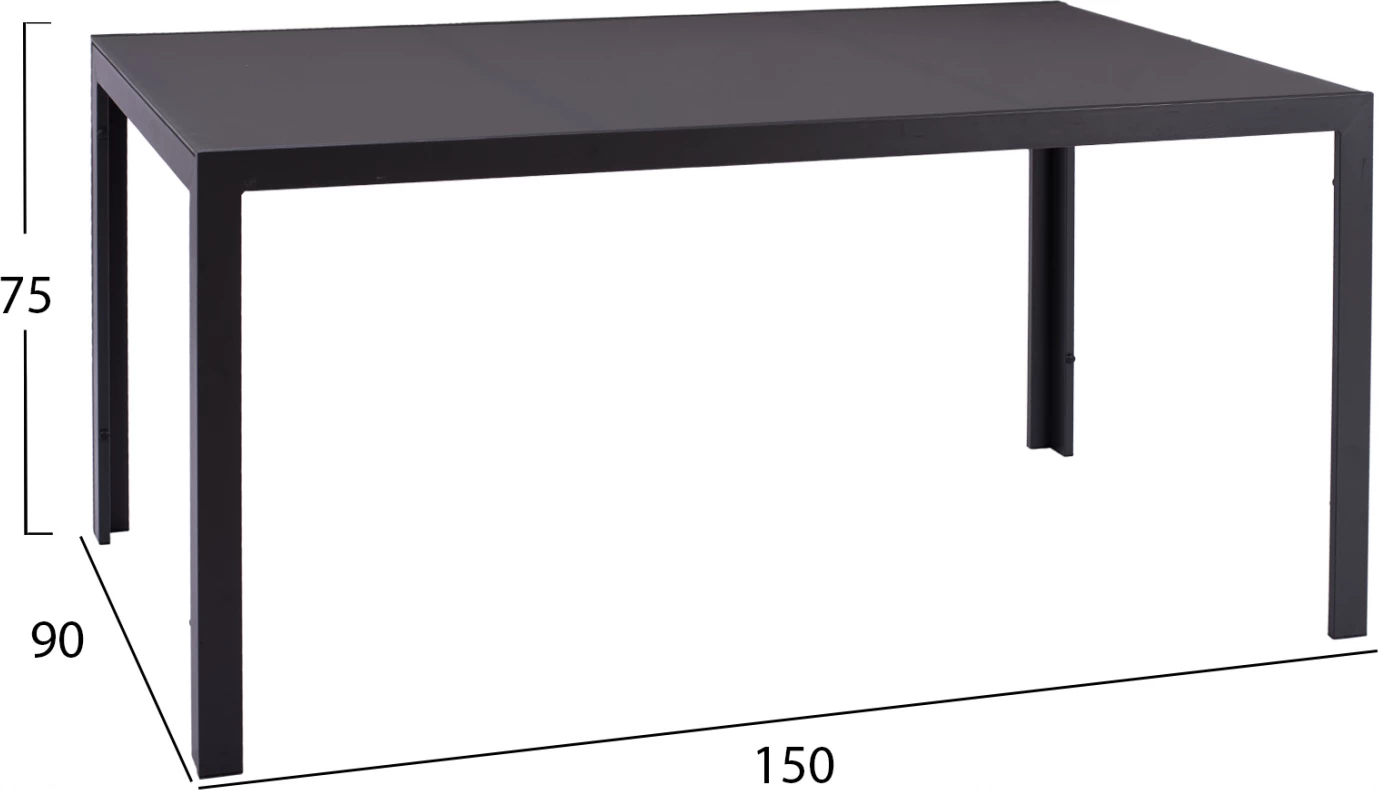 Set kopshti tavolinë & karrige LEON FH11520.01, 7 pjesë, hiri
