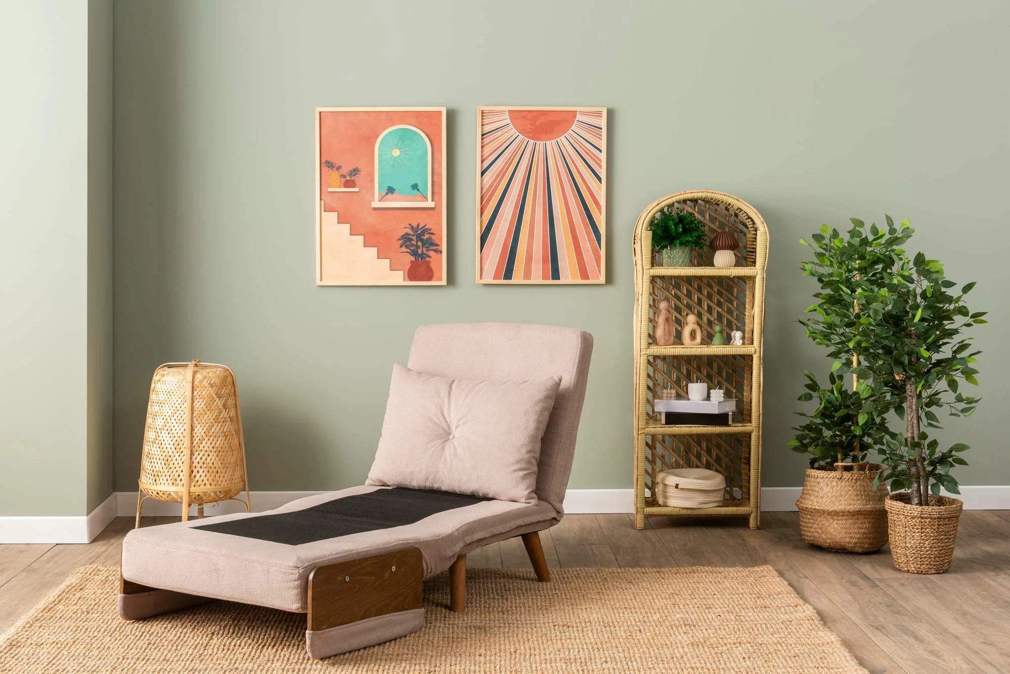 Krevati-karrige një vendi, Cosmo Single, ngjyrë mink, Atelier del Sofa