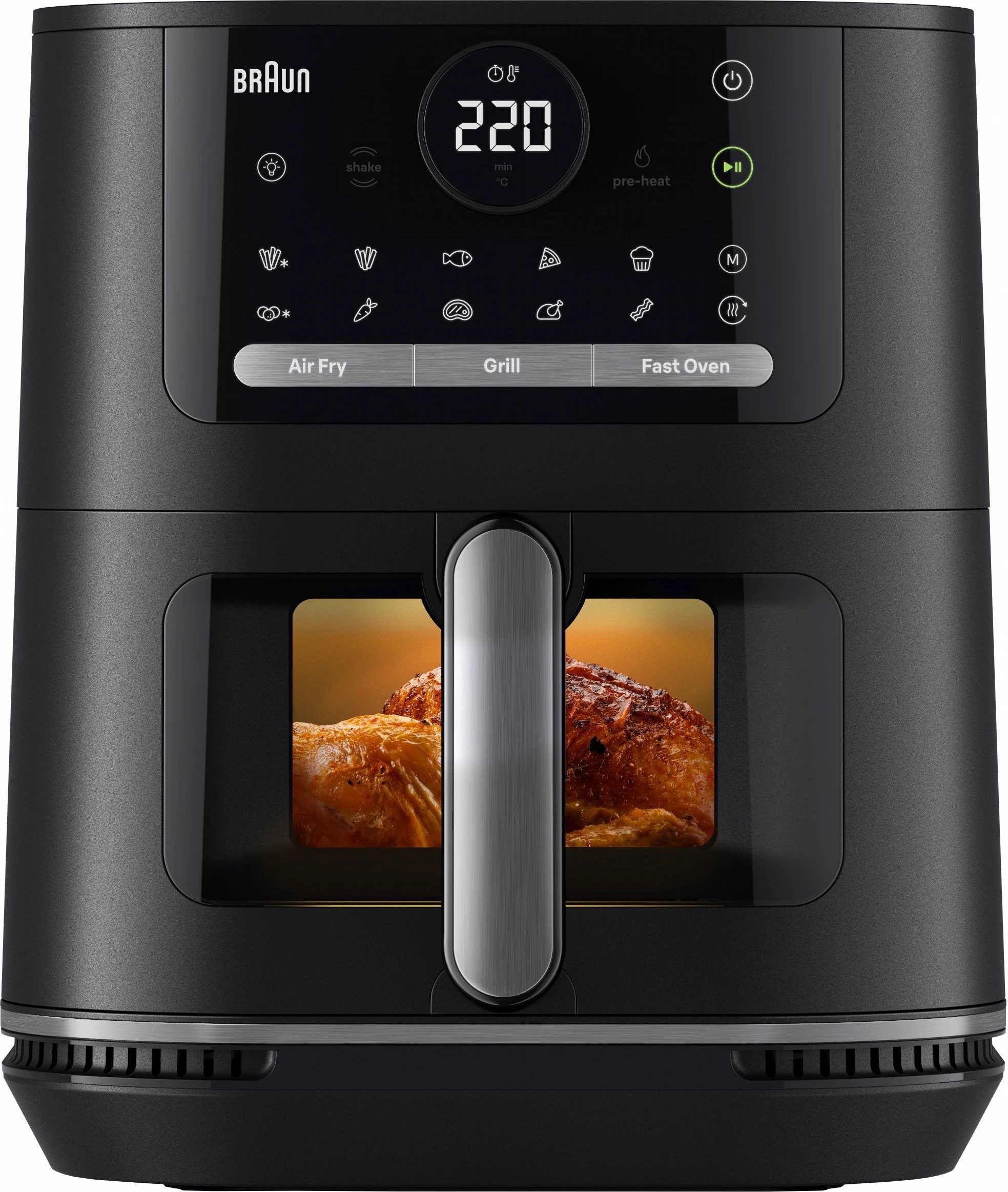 Fritezë pa vaj Braun MultiFry 5 HF5075IBK 6 L 2000 W, e zezë