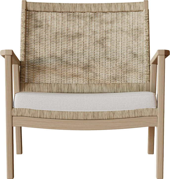 Karrige e ulët Salsa, jastëk, bezhë, 74.5x73x75.8