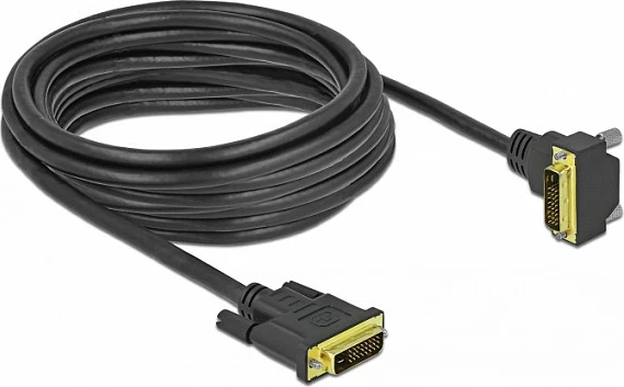 Kabllo DVI-D Dual Link DeLOCK 85896, 5 m, 2560x1600, e zezë