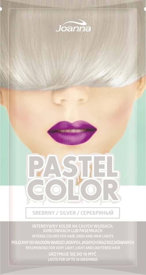 Shampon ngjyrosës për femra Joanna Pastel Color Silver, 35g