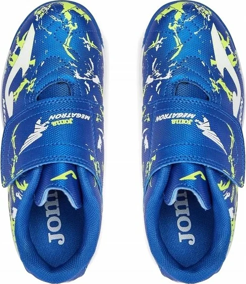 Këpucë futsalli Joma Megatron 2404 Jr IN, nr. 24, me rrip Velcro, blu