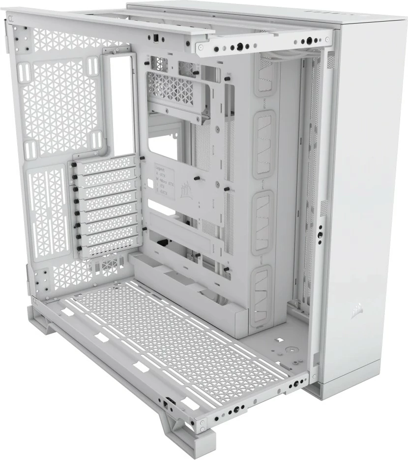 Kasë Corsair 6500D Airflow, Midi Tower, xham i temperuar, e bardhë
