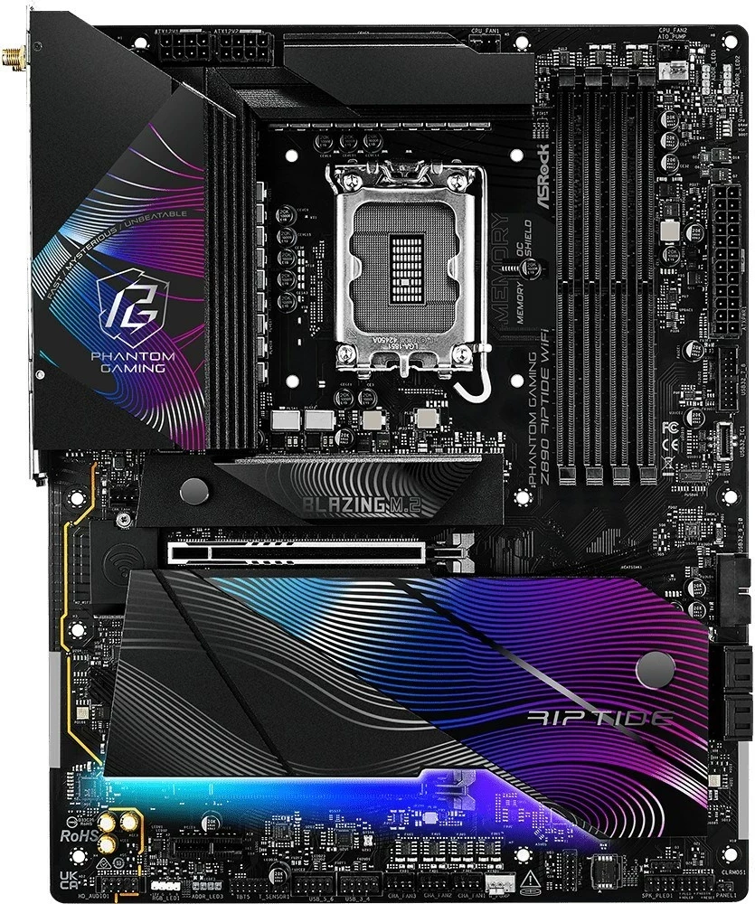 Pllakë amë ASRock Z890M Riptide WiFi, Socket 1851, ATX, me Wi-Fi, e zezë