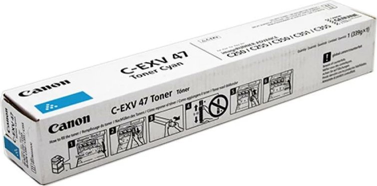 Toner Canon C-EXV 47 (8517B002), rendiment 9,750–23,700 faqe, cian, 1 copë