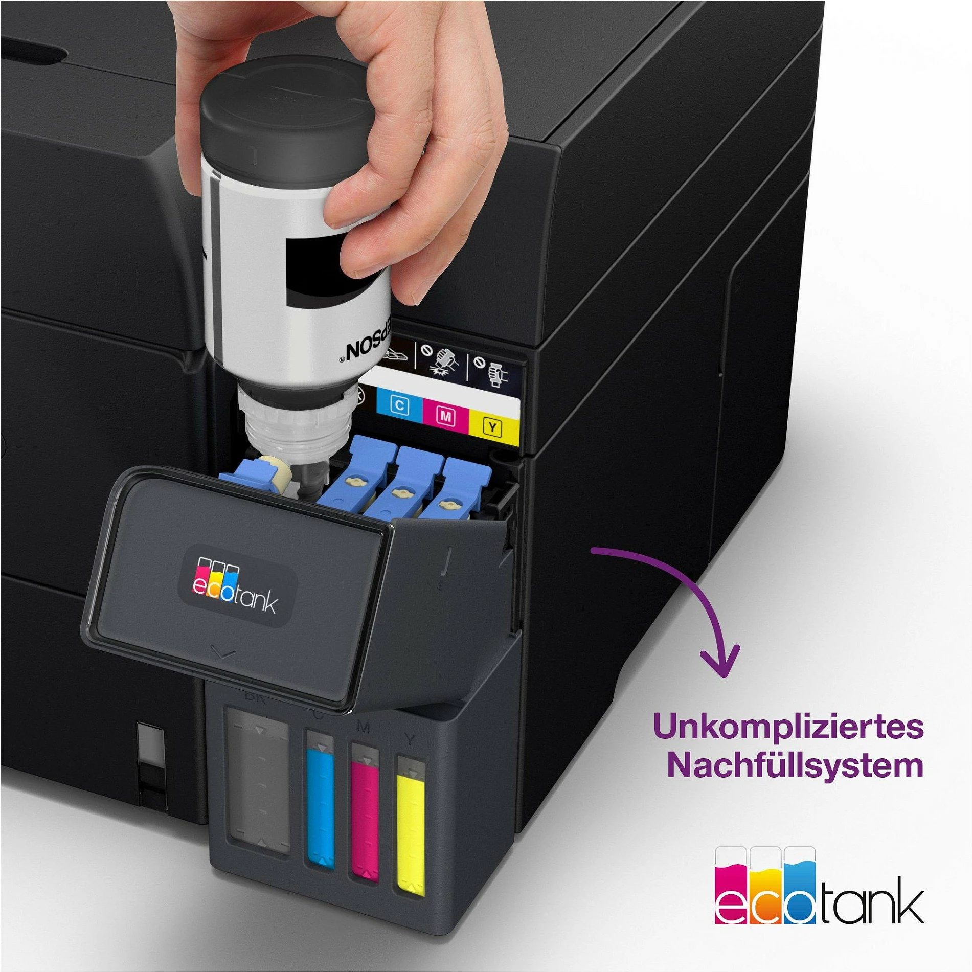 Printer multifunksional Epson EcoTank ET-4950, A4, Inkjet me ngjyra, 4800 x 1200 DPI, Wi‑Fi/Wi‑Fi Direct/Ethernet, duplex, i zi