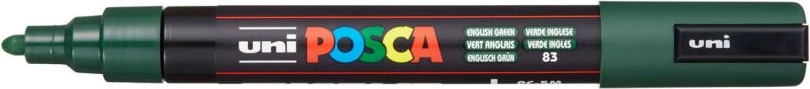 UNI POSCA Marker – English Green (Jeshile e Errët)