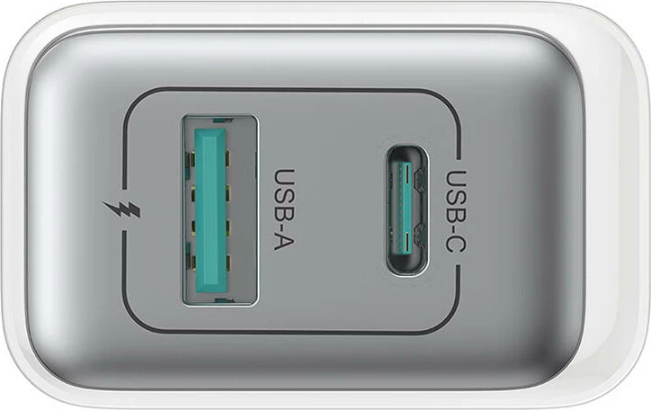 Karikues Joyroom JR-TCF15 me dy porta (USB-A + USB-C), 30W, i bardhë