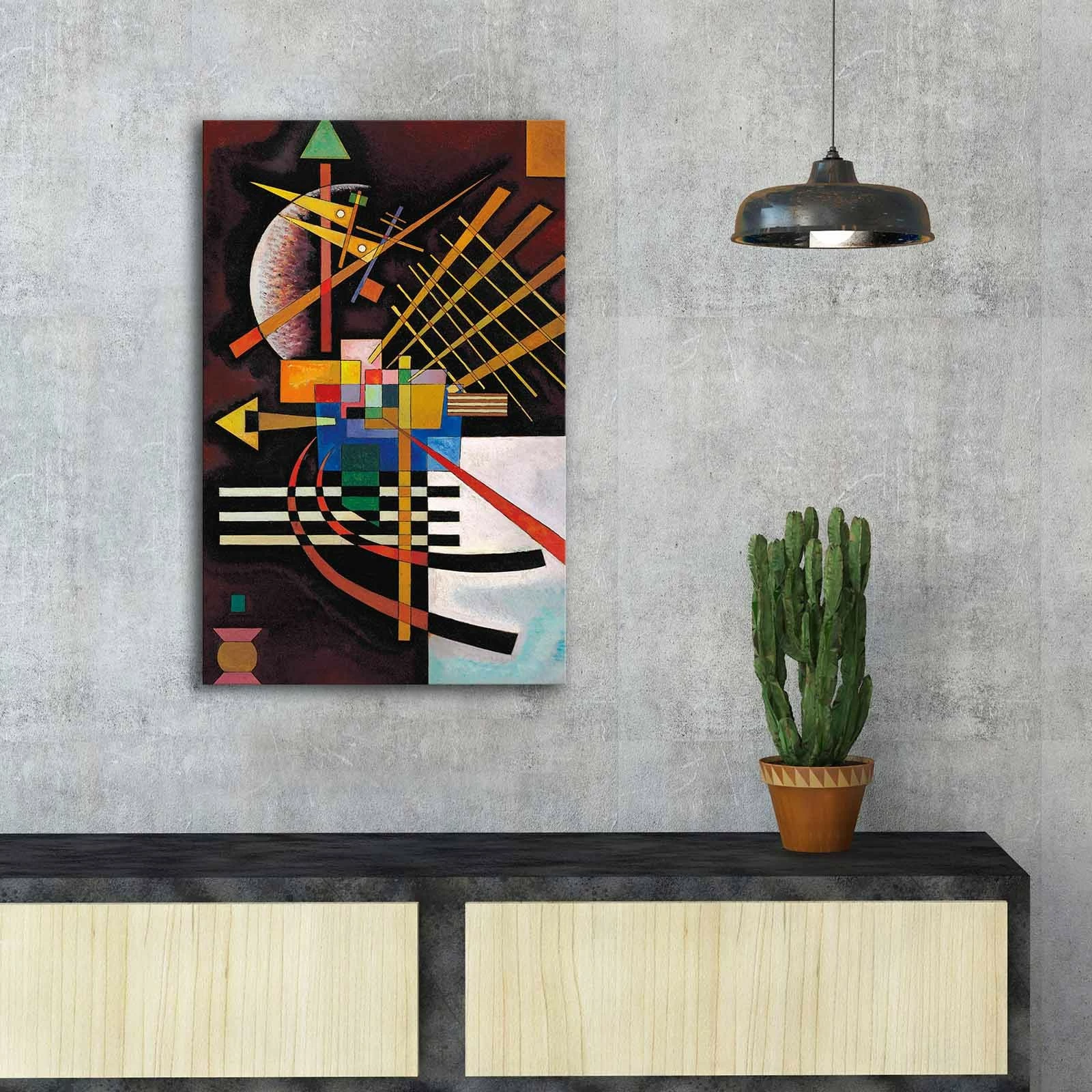 Pikturë dekorative në kanavacë, Wallity FAMOUSART-031, shumëngjyrëshe, 45x70cm