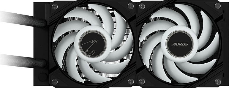 Ftohës uji Gigabyte AORUS WATERFORCE II 240, 2x120mm ARGB, i zi