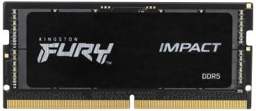 RAM Memorje SO-DIMM Kingston FURY Impact KF548S38IBK2-64, DDR5-4800, 64GB (2x32GB), Plug N Play, XMP 3.0, e zezë