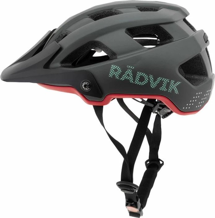 Helmetë për bicikletë Radvik, për meshkuj dhe femra, ngjyrë e zezë dhe gri