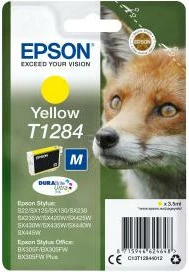 Kartrixh boje, Epson, T1284 (C13T12844012), DURABrite Ultra, 3.5 ml, verdhë