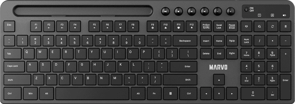 Set - Tastierë + Maus (2N1) MARVO KC411W EN BK