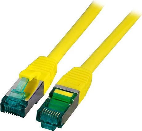 Kabllo rrjeti EFB Elektronik MK6001.7,5Y, Cat6a, 7.5 m, S/FTP, RJ45, 10GbE, e verdhë