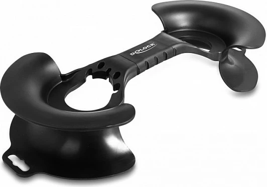 Mbështjellës kabllosh DeLOCK 375 x 170 mm, plastikë, i zi