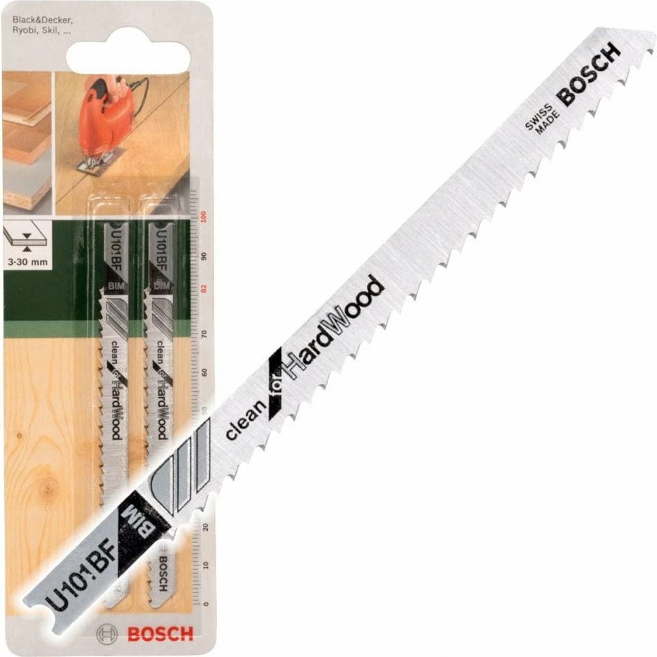 Teh sharrë për sharrë figurash Bosch U 101 BF BiM 82 mm, set 2 copë