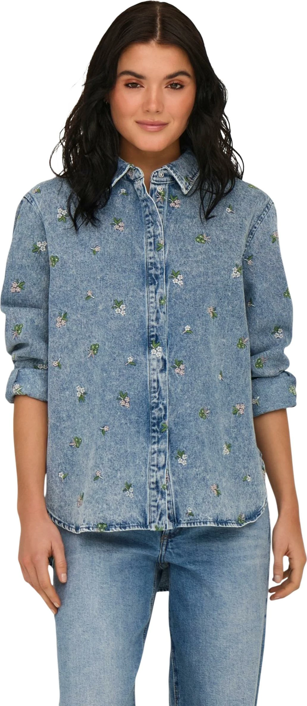Këmishë për femra Only Onlvera 15351977, blu e çelët denim