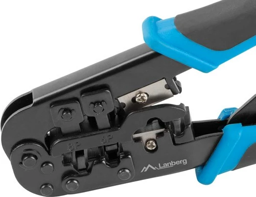 Mjet shtrëngues kabllor Lanberg  NT-0201, i zi/kaltër