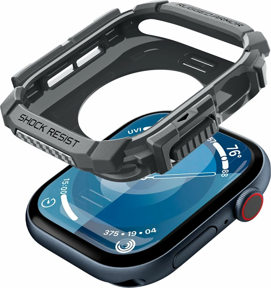 Mbështjellës Spigen Rugged Armor për Apple Watch 10, 46mm, Gri