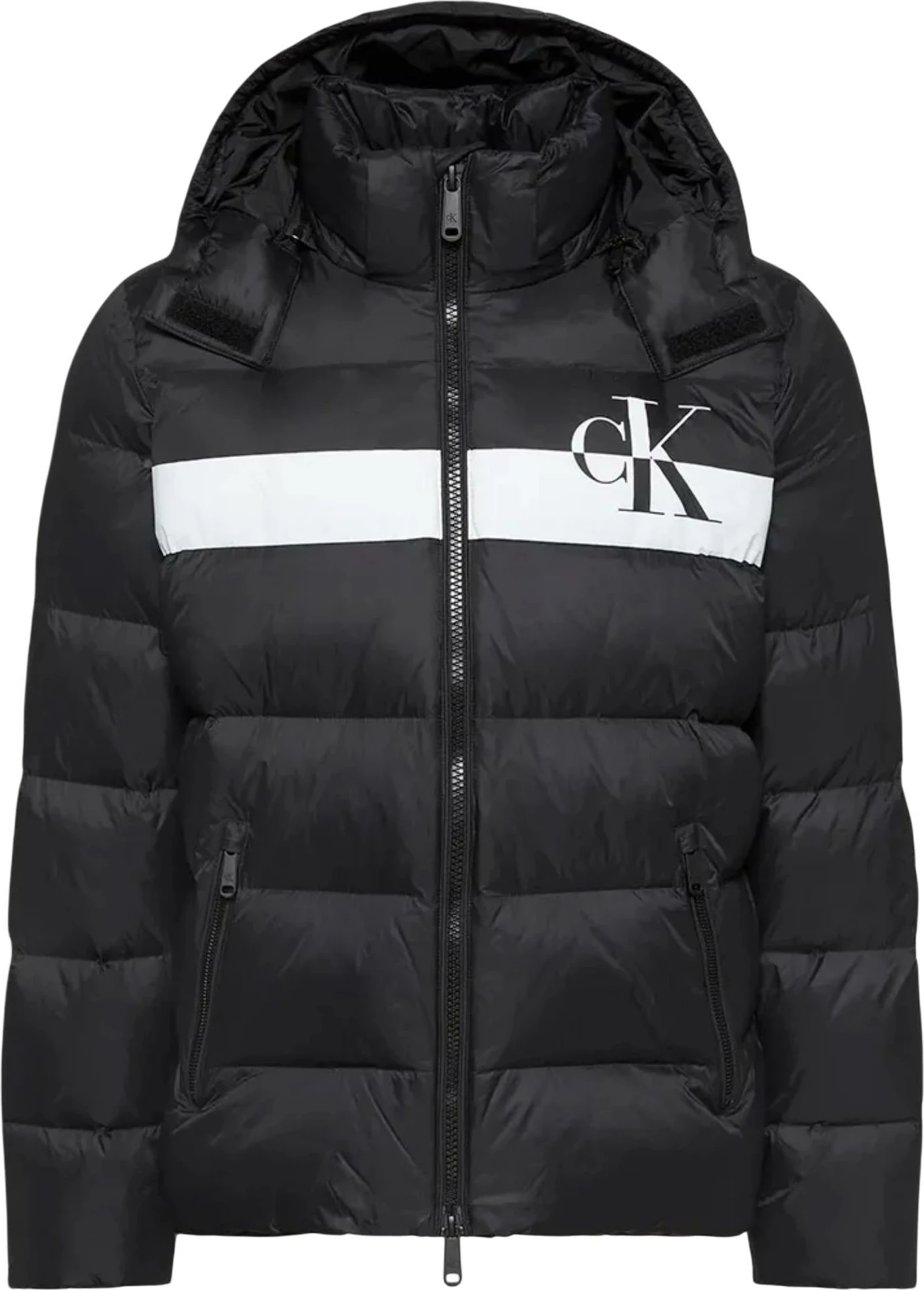 Jakne puffer Calvin Klein Jeans LV04RH502G për meshkuj, e zezë [Madhësia: XXL]