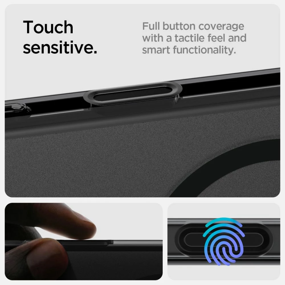 Mbështjellës Spigen Ultra Hybrid për iPhone 16 Pro, Zi