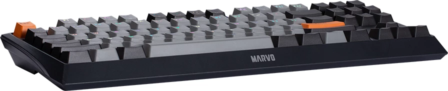 Tastierë mekanike Marvo KG980B TKL 87 taste, Hot-swap, RGB, Type-C, e zezë