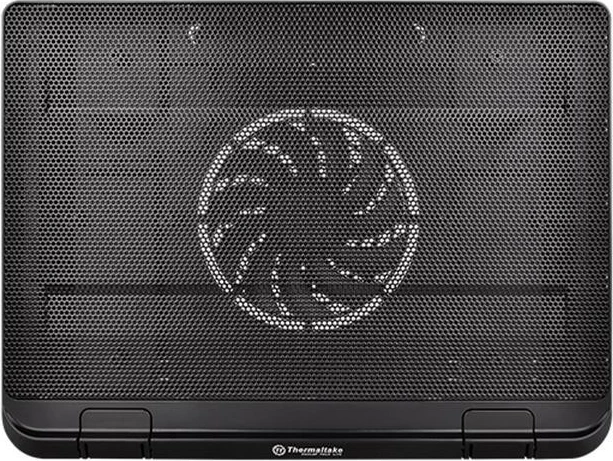 Mbajtëse ftohëse për laptop Thermaltake Massive A23, 1 ventilator 120mm, USB, e zezë