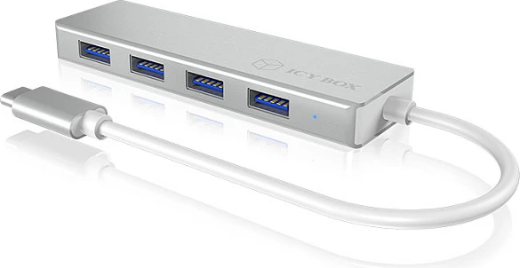 USB hub ICY BOX IB-HUB1425-C3, 4x USB 3.0, Type-C, argjendtë